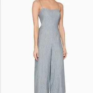 Club Monaco Pants Jumpsuits Club Monaco Dalennah Jumpsuit In Bluegray Size 0 Poshmark